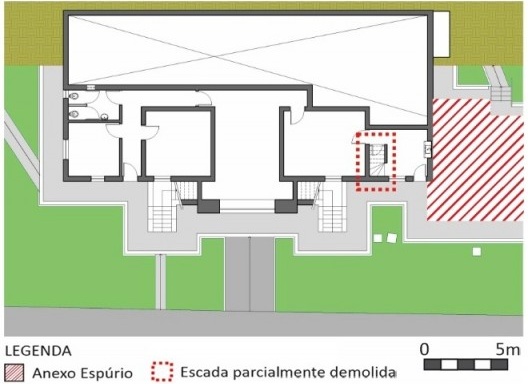 Residência do Diretor, planta pavimento inferior