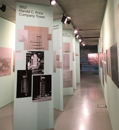 Desenhos de Frank Lloyd Wright na mostra “The Human Insect: Antenna Architectures 1887-2017”