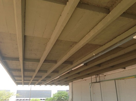 Edifício Touring, detalhe da base das vigas transversais, Brasília DF, arquiteto Oscar Niemeyer