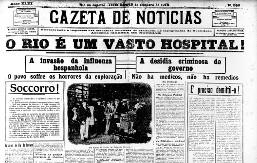 O retrato da epidemia de gripe espanhola no Rio de Janeiro em 1918