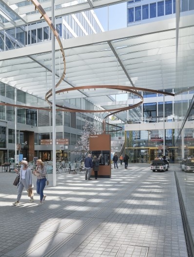 The Circle, complexo no Aeroporto de Zurique, Zurique, Suíça, 2020. Arquiteto Riken Yamamoto