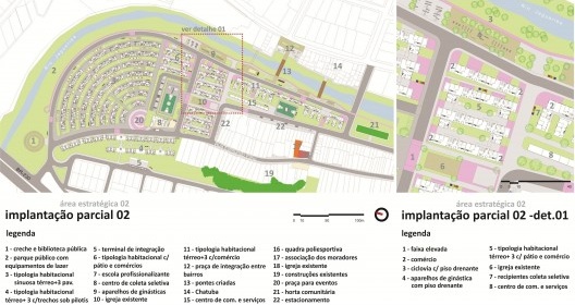 Borda de Urbanidade 02. Implantação Geral e Parcial