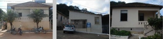 Exemplos das três tipologias de residências da Vila Matoso, 2010