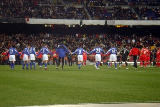 Oração antes do início da partida