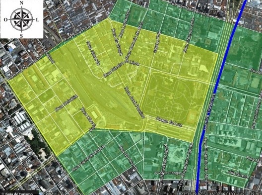 Área do Polo Luz, contida na do Luz Cultural