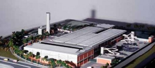 Sesc Araraquara, foto da maquete. Arquitetos Abrahão Sanovicz e Edson Jorge Elito