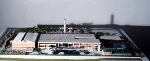 Sesc Araraquara, foto da maquete. Arquitetos Abrahão Sanovicz e Edson Jorge Elito