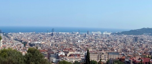 Vista de Barcelona desde o Parque Guëll