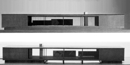Casa Resor Jackson Hole, maquete, Wyoming, Estados Unidos, 1937-1938. Arquiteto Mies Van der Rohe