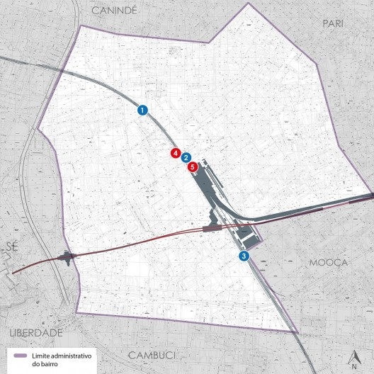 Transposição da linha férrea, mapa final