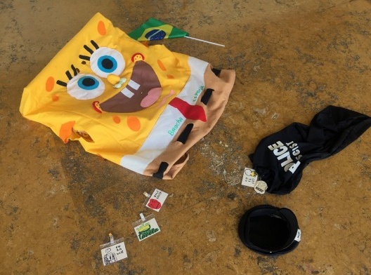 Instalação Museu de arte Dandara na exposição da 7ª Bolsa Pampulha, 2019, no hall do MAP