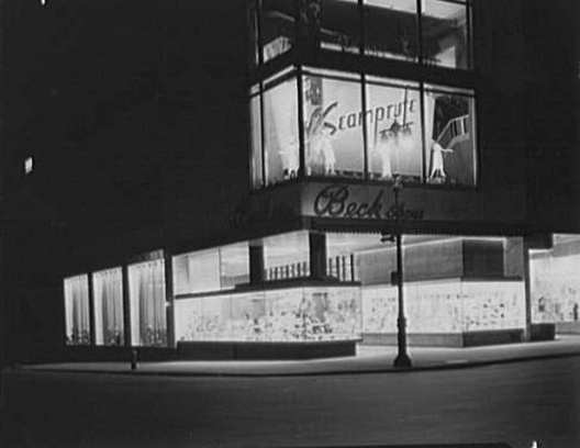 London Character Shoes on Fulton St., Brooklyn, New York, 1948