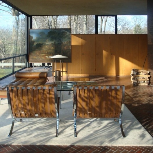 Glass House, New Canaan, Connecticut, 1946-1949, Estados Unidos, arquiteto Philip Johnson