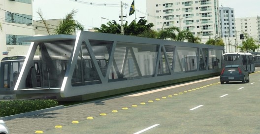 Perspectiva da Estação BRT de 3(três) metros de largura