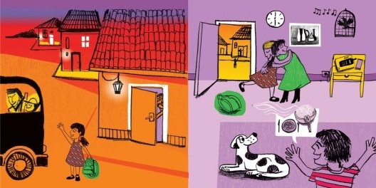 Páginas do livro “A menina da placa”, de Michel Gorski e Fernando Vilela