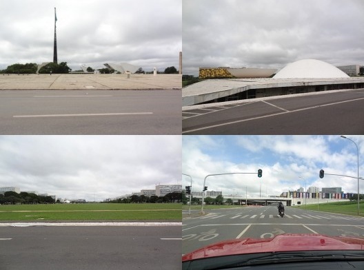 Praça dos Três Poderes, Congresso Nacional, Esplanada dos Ministérios e Plataforma da Rodoviária com Conjunto Nacional e Torre de TV ao fundo, Brasília vazia no aniversário de 60 anos, 21 de abril de 2020