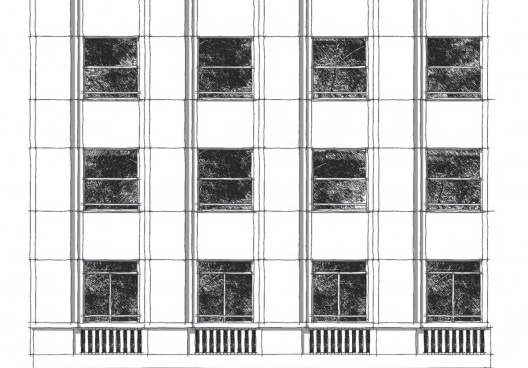 Edifício Ernesto Ramos, 1940-43. Modulação da Fachada