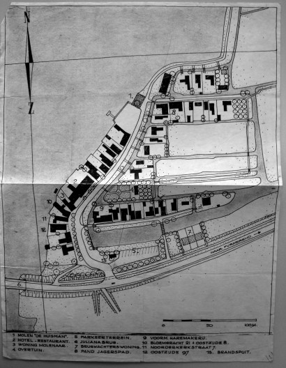 Desenho definitivo do Zaanse Schans, arquiteto J Schipper, 1961