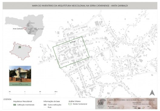 Mapeamento das edificações neocoloniais em Anita Garibaldi