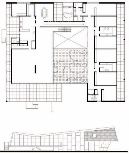 Planta baixa da Casa Miguel Vita, 1958. Delfim Amorim