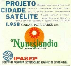 Folder promocional do Conjunto Satélite, construído pelo IPASEP entre 1973 e 1980