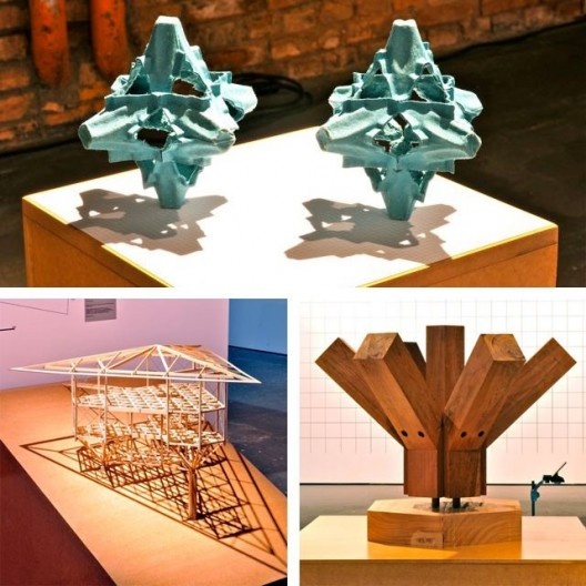 Acima, Nicolas Robbio, Protótipo 3; abaixo, Marcos Acayaba, Protótipos 1 e 2