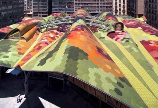 Mercat Santa Caterina, Barcelona, España. EMBT Enric Miralles Benedetta Tagliabue, 1997-2005