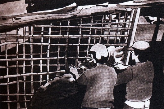 A técnica de enchimento, com terra de recobrimento (tabique de terra)