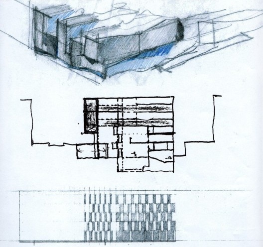 Nova Bocconi, croquis de estudo. Grafton Architects