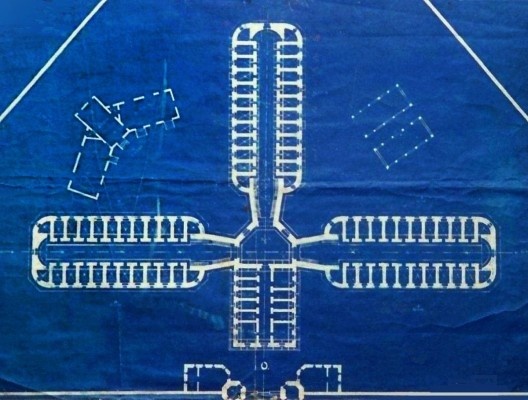 Planta antiga da casa de detenção do Recife