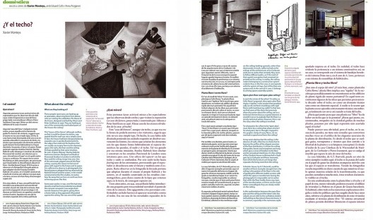 Seção Domèstica da revista espanhola Quaderns d´Arquitectura i Urbanisme, n. 258, jan./jun. 2009, p. 62-71