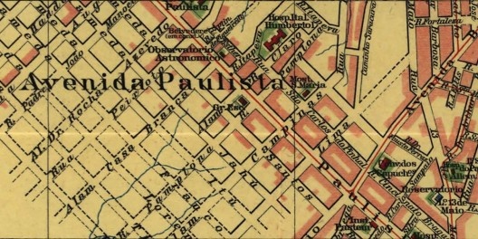 As “ruas ponteadas” na região da avenida Paulista com o Belvedere em construção