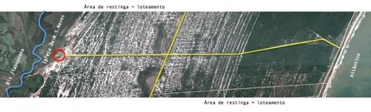 Localização da Igreja Nossa Senhora das Neves em relação ao município de Presidente Kennedy