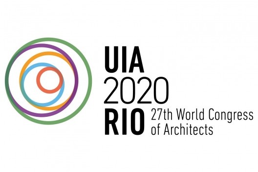 Concurso nacional para a marca do UIA Rio, primeiro lugar. marca do congresso. Glaucio Campelo e Suzana Valladares / Unidesign