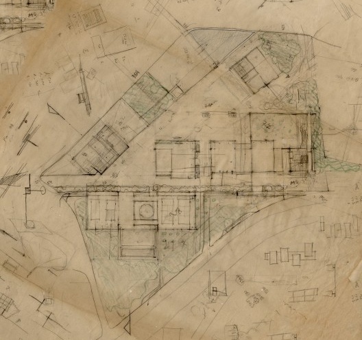 Campus UFABC, croquis de concepção do projeto, Santo André SP Brasil, 2006. Arquitetos Claudio Libeskind, Sandra Llovet, David Ruscalleda e Mario Lotfi / Libeskindllovet Arquitetos