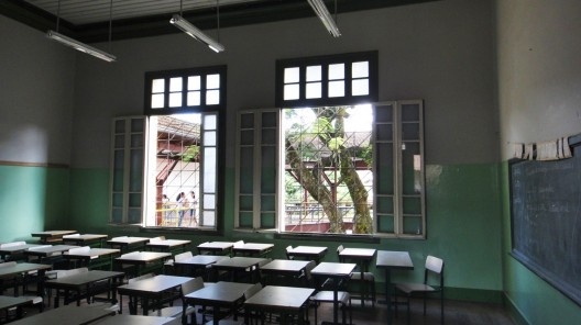 Antigo Grupo Escolar de Mococa cuja intervenção criou nova especialidade para o convívio dos alunos