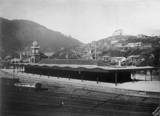 Estação Alto da Serra, construída durante a duplicação da linha, s/d; a estação foi destruída por um incêndio no início dos anos 1980