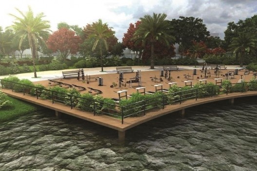 imagem do projeto de reurbanização da lagoa