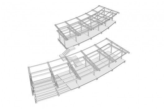 Casa em Gonçalves, modelo 3D, Gonçalves MG Brasil, 2012-2013. Arquiteto André Vainer / André Vainer Arquitetos