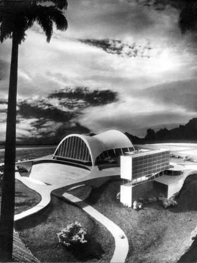 Centro Educativo de Arte Teatral – Teatro Castro Alves, maquete, arquitetos Alcides da Rocha Miranda e José de Souza Reis