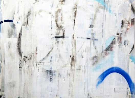 “Acqua che ha imparato a parlare”, Glen Lasio, 140x170cm, técnica mista sobre tela, Milão, 2014