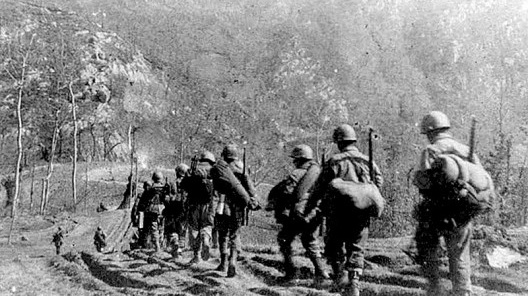 Patrulha da FEB nas imediações do Monte Castello