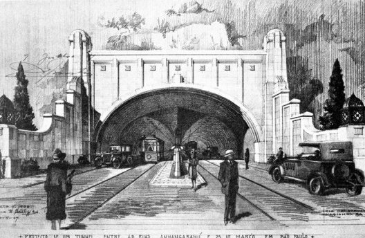 Projeto de túnel ligando a Avenida São João à Rua 25 de Março, São Paulo