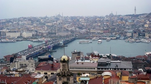Vista geral da cidade desde a torre de Gálata. Istambul, 2012