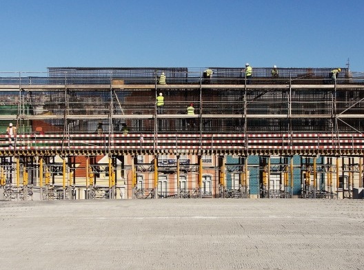 Museu dos Coches, armação do ferro da viga norte do edifício anexo, Lisboa, Portugal, 2017. Arquiteto Paulo Mendes da Rocha