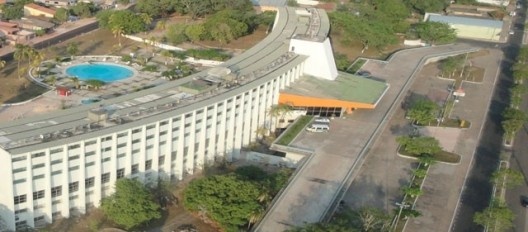 Atual Barrudada Tropical Hotel, vista aérea, Santarém PA