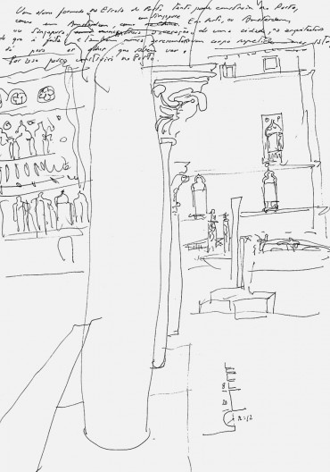 Desenho de Ca d’Oro, Veneza, p. 123.