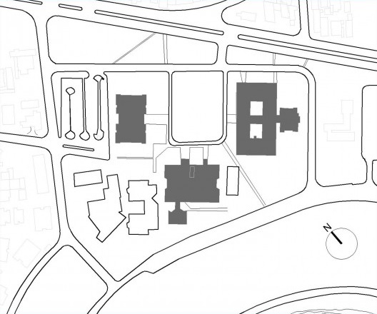 Centro Cívico, planta de situação, Londrina PR Brasil