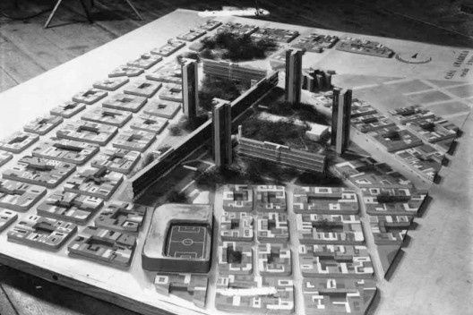 Casa amarela – conjunto OVRA, maquete, Buenos Aires, 1942. Arquitetos Amancio Williams e Antonio Bonet