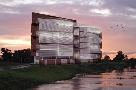 Imagem do projeto da equipe brasileira de Rafael Brych, Andre Prevedello, Alexandre Hepner, João Paulo Payar, vencedora de menção honrosa